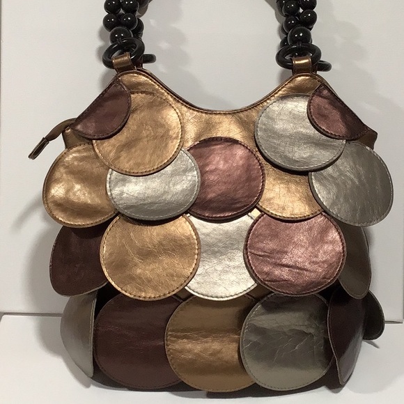 Retro Metallic Shoulder Bag - Picture 2 of 7